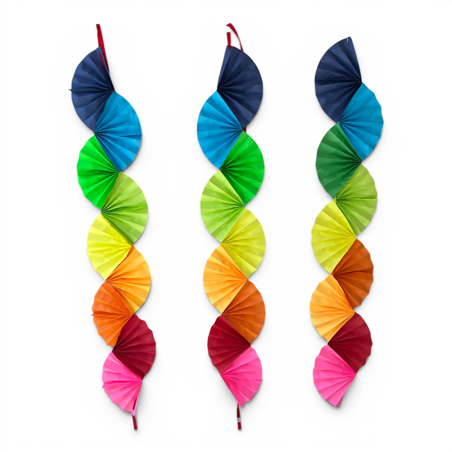 Colorwave Garland — Paper Fan Wall Hanging