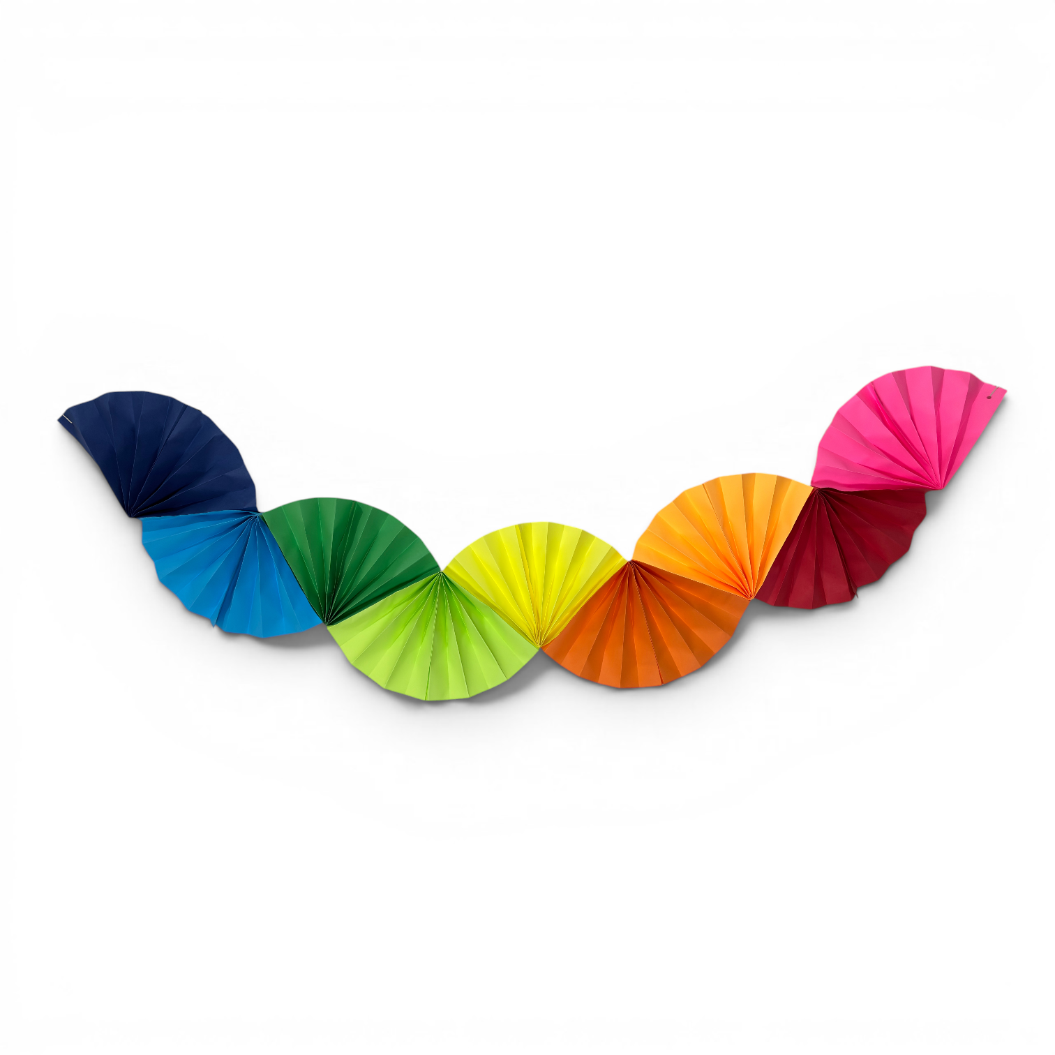 Colorwave Garland — Paper Fan Wall Hanging