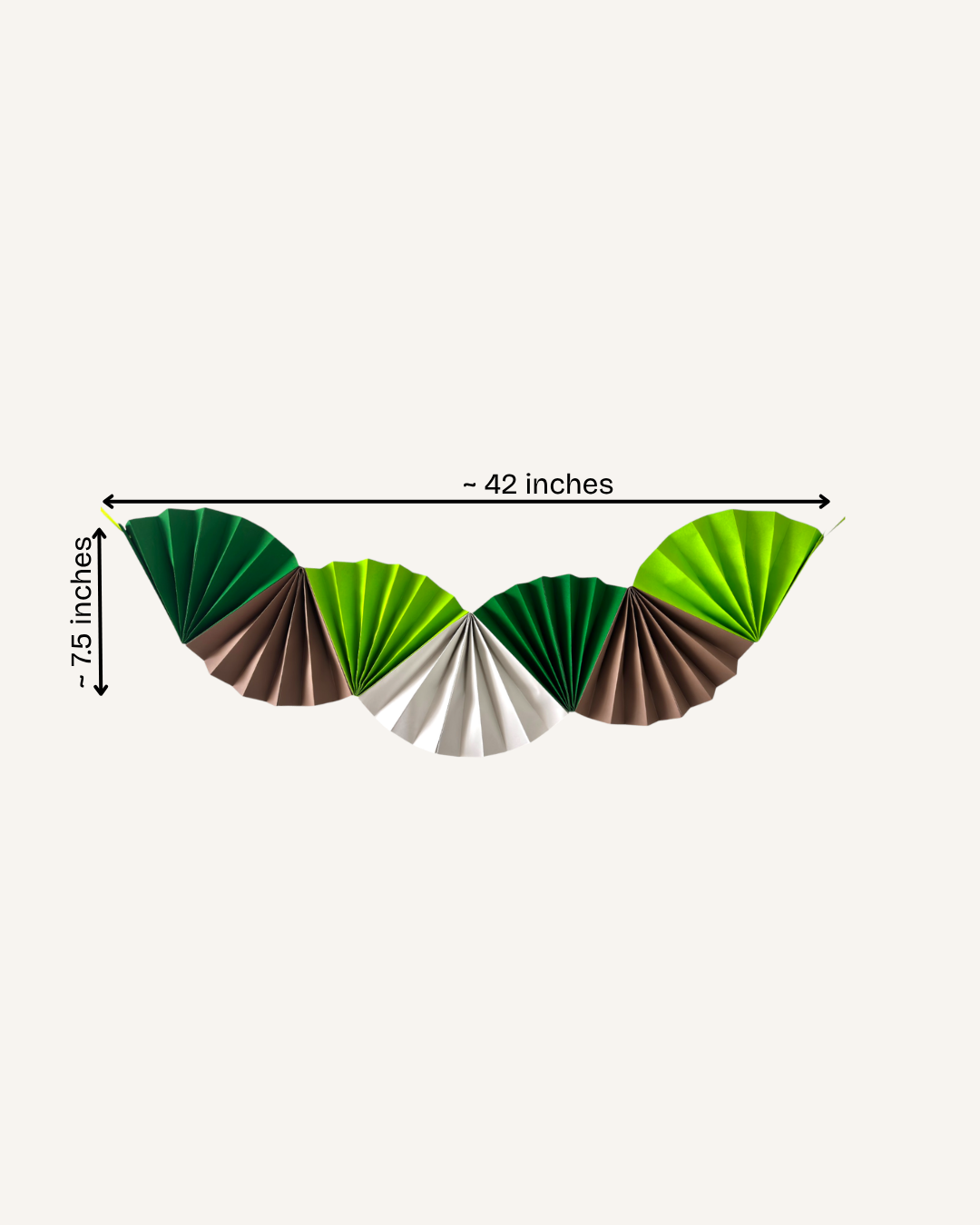 Paper Party Studio Colorwave paper fan wall hanging for birthdays, baby showers and festive walls.
