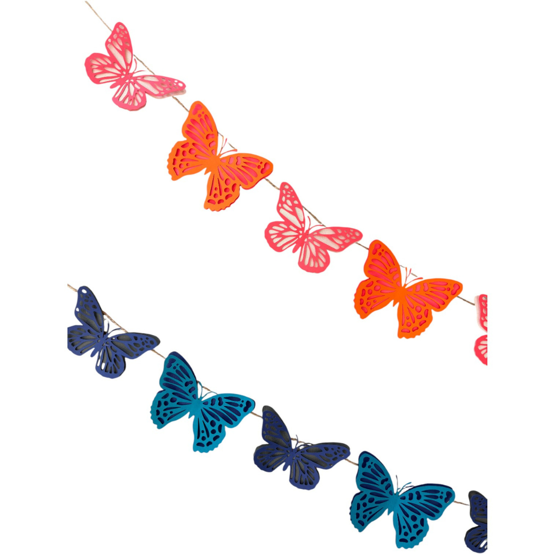Butterfly Garland — Paper Butterfly Wall Hanging