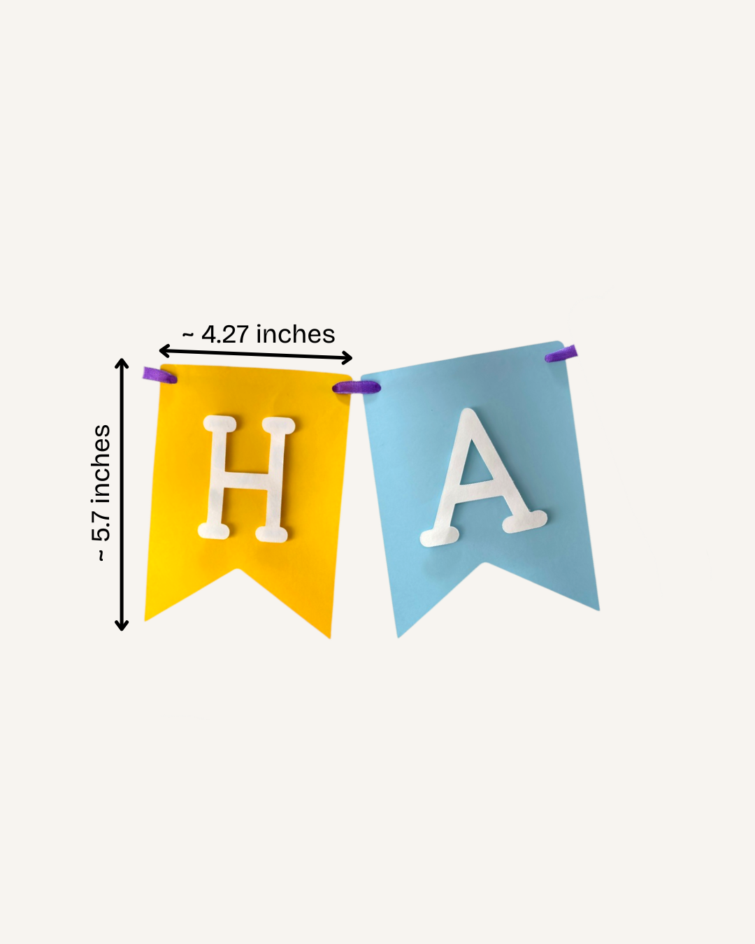 Classic Happy Birthday Banner - Personalised Name Pennant