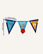 Space Theme Happy Birthday Banner - Planets & Stars
