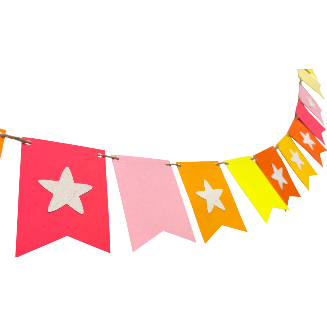 Star Bunting — Paper Flag Banner