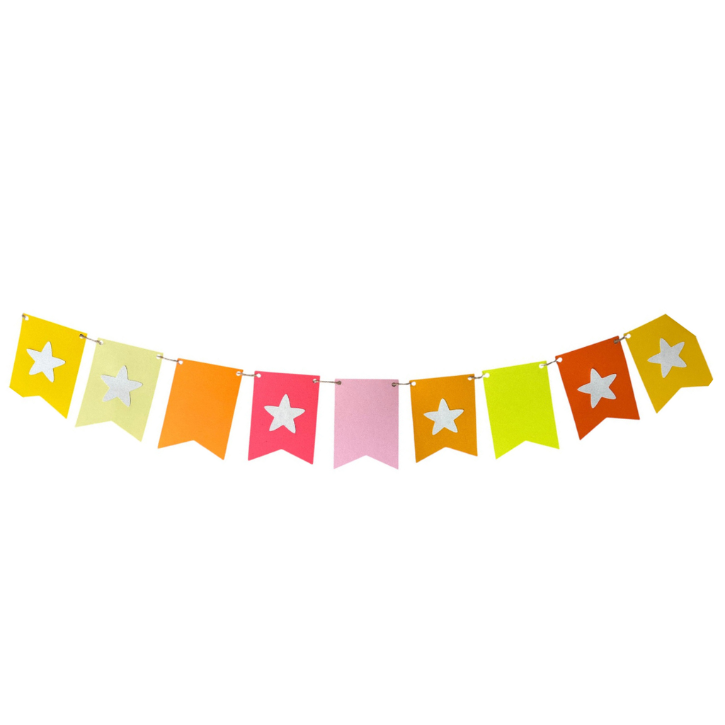 Star Bunting — Paper Flag Banner