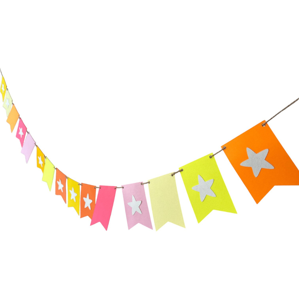Star Bunting — Paper Flag Banner
