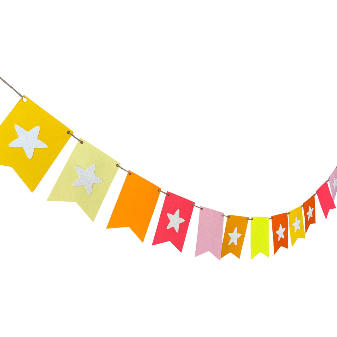 Star Bunting — Paper Flag Banner
