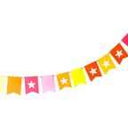 Star Bunting — Paper Flag Banner