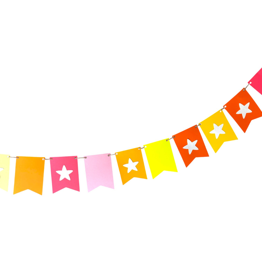 Star Bunting — Paper Flag Banner