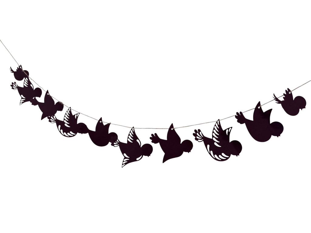 Bird Silhouette Garland — Paper Dove Bunting