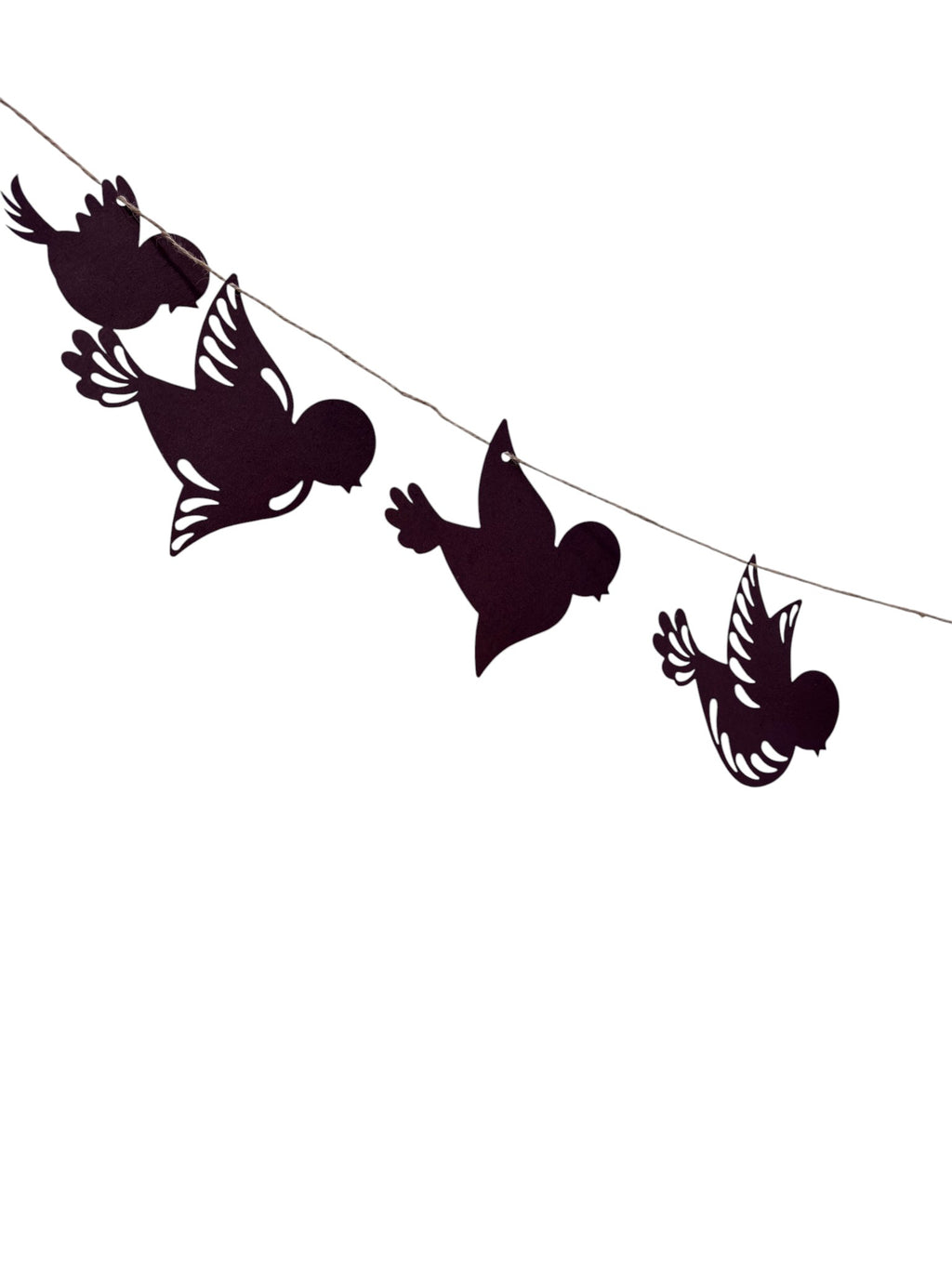 Bird Silhouette Garland — Paper Dove Bunting