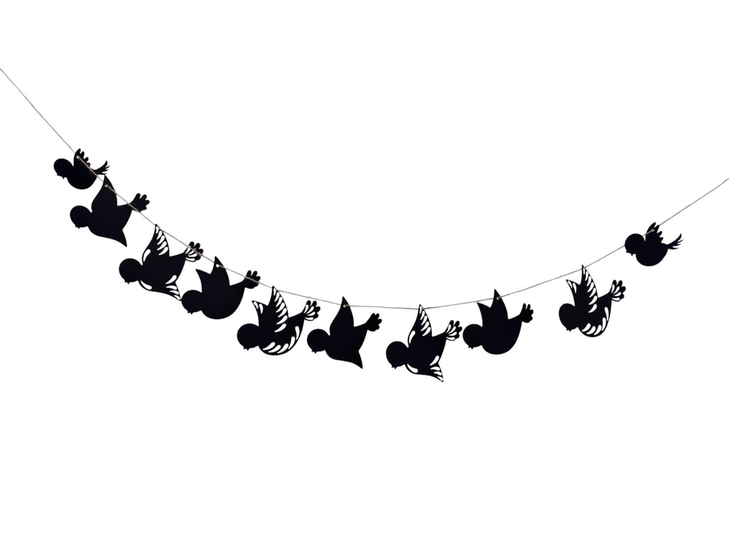 Bird Silhouette Garland — Paper Dove Bunting