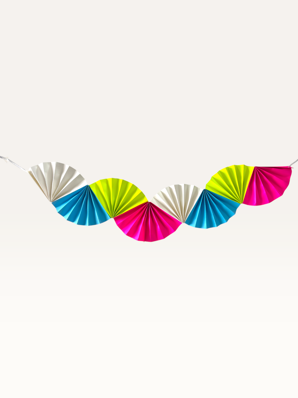 Colorwave Garland — Paper Fan Wall Hanging