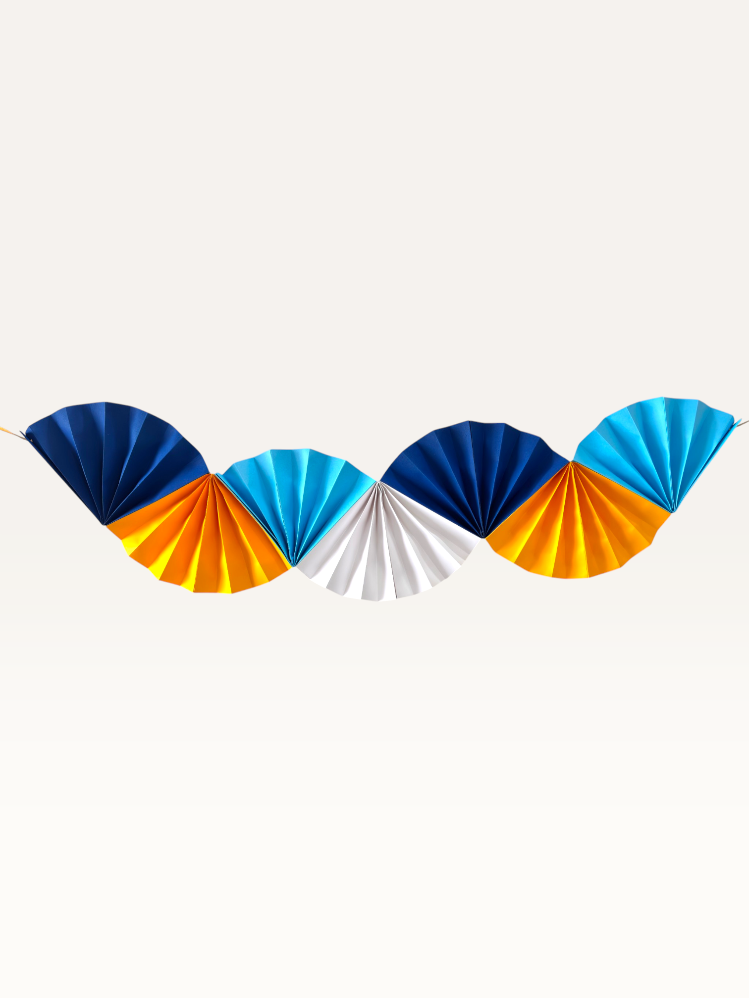 Colorwave Garland — Paper Fan Wall Hanging