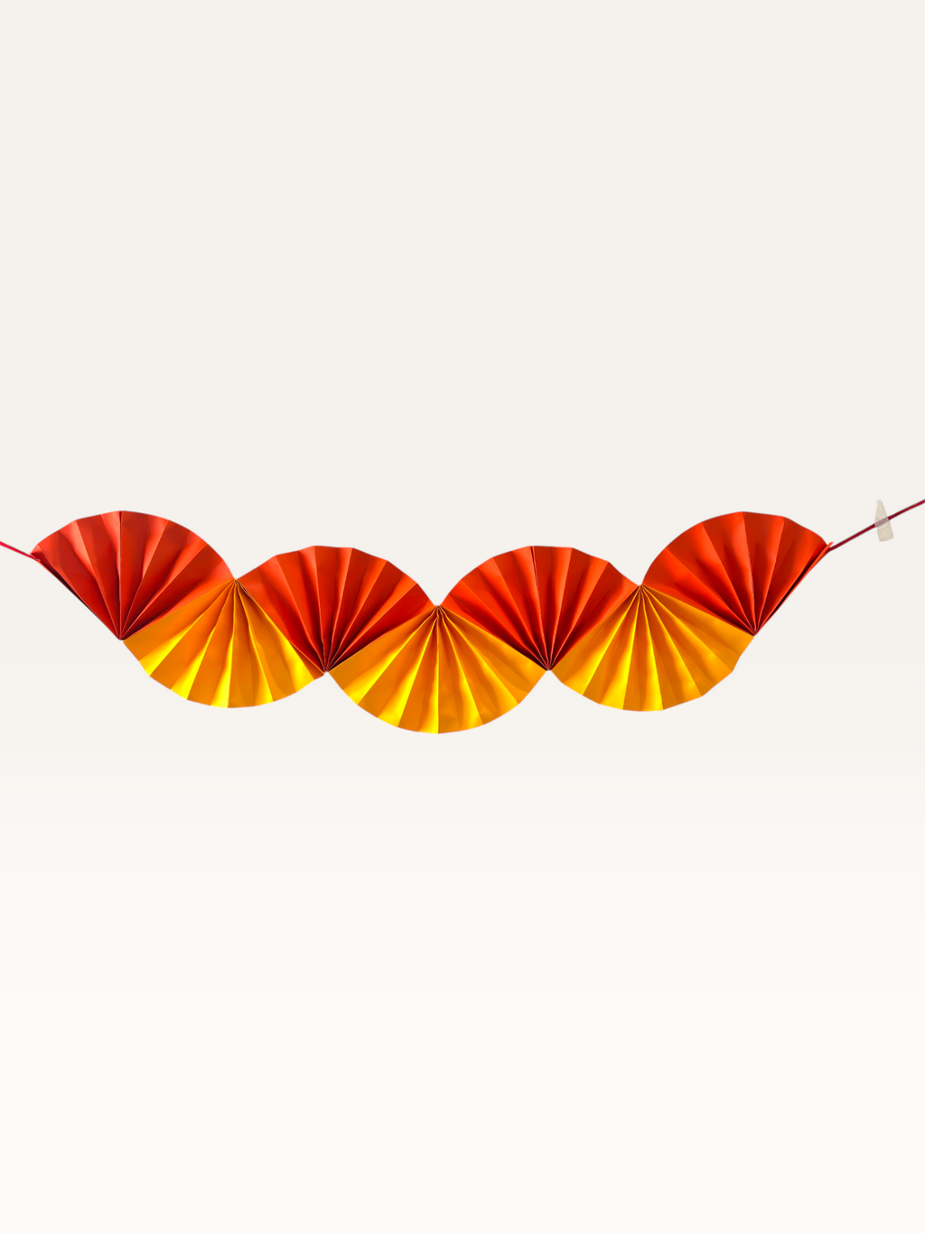 Colorwave Garland — Paper Fan Wall Hanging