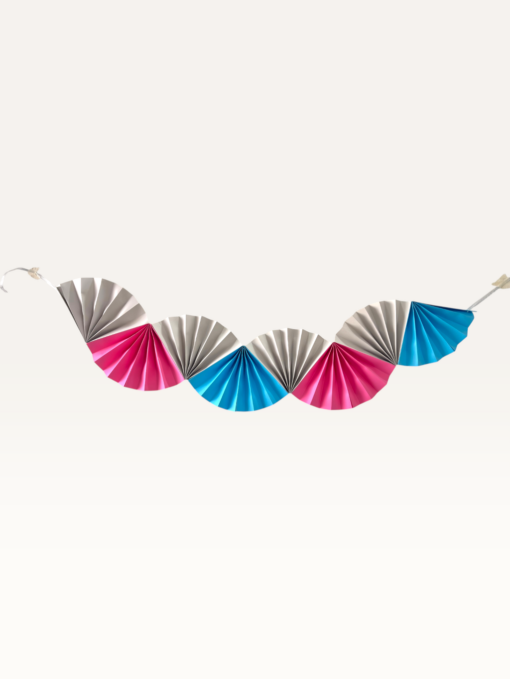 Colorwave Garland — Paper Fan Wall Hanging