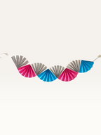 Colorwave Garland — Paper Fan Wall Hanging