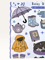 Rainy Day Sticker Sheet