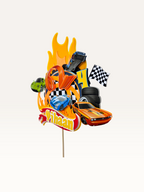 Speed Racer Cake Topper - Personalised Name & Age Topper