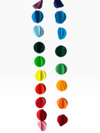 3D Circle Garland — Layered Paper Rainbow Hanging