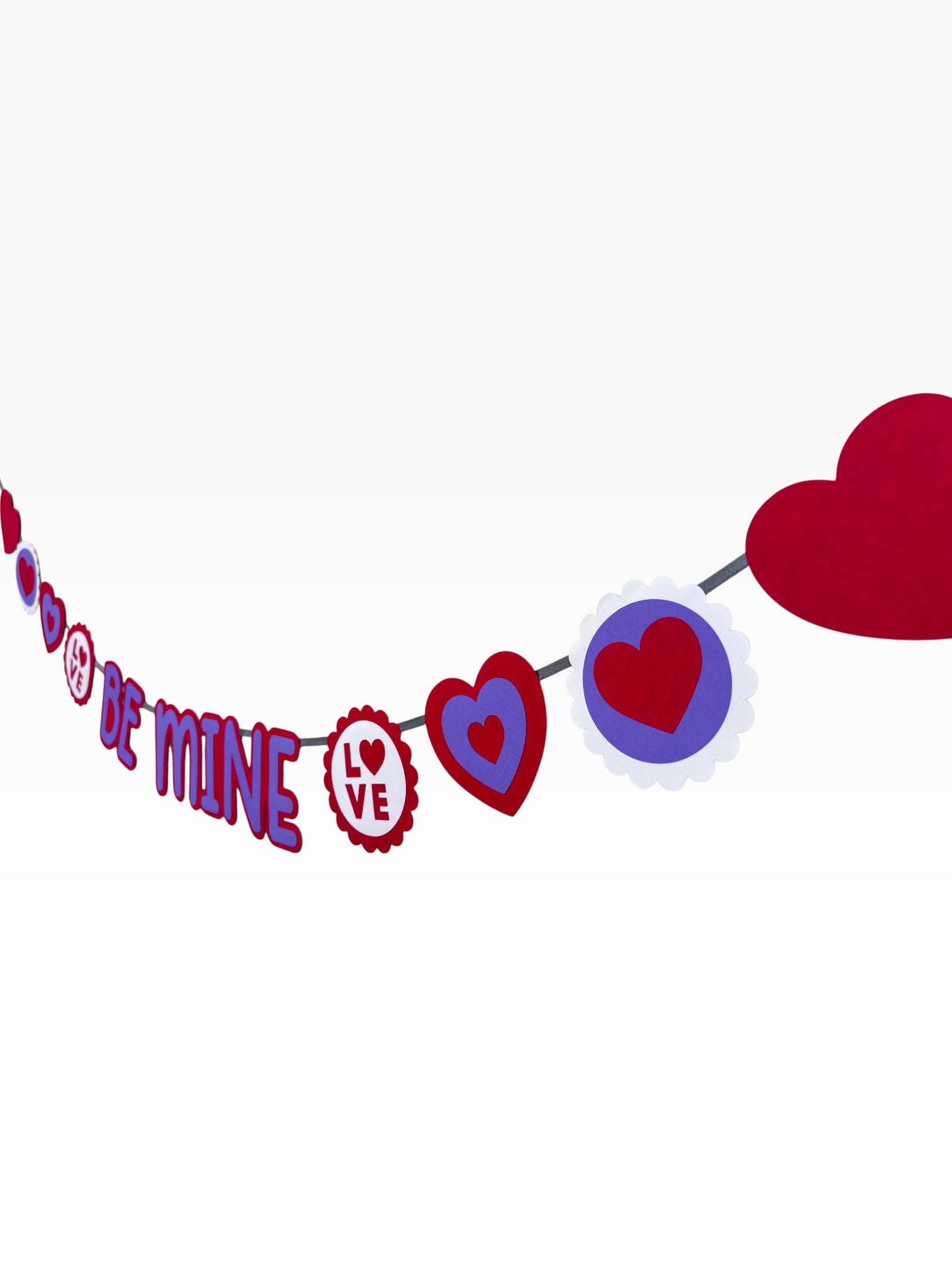 Be Mine Banner — Valentine's Paper Bunting
