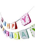 Happy Birthday Banner — Rainbow Paper Bunting