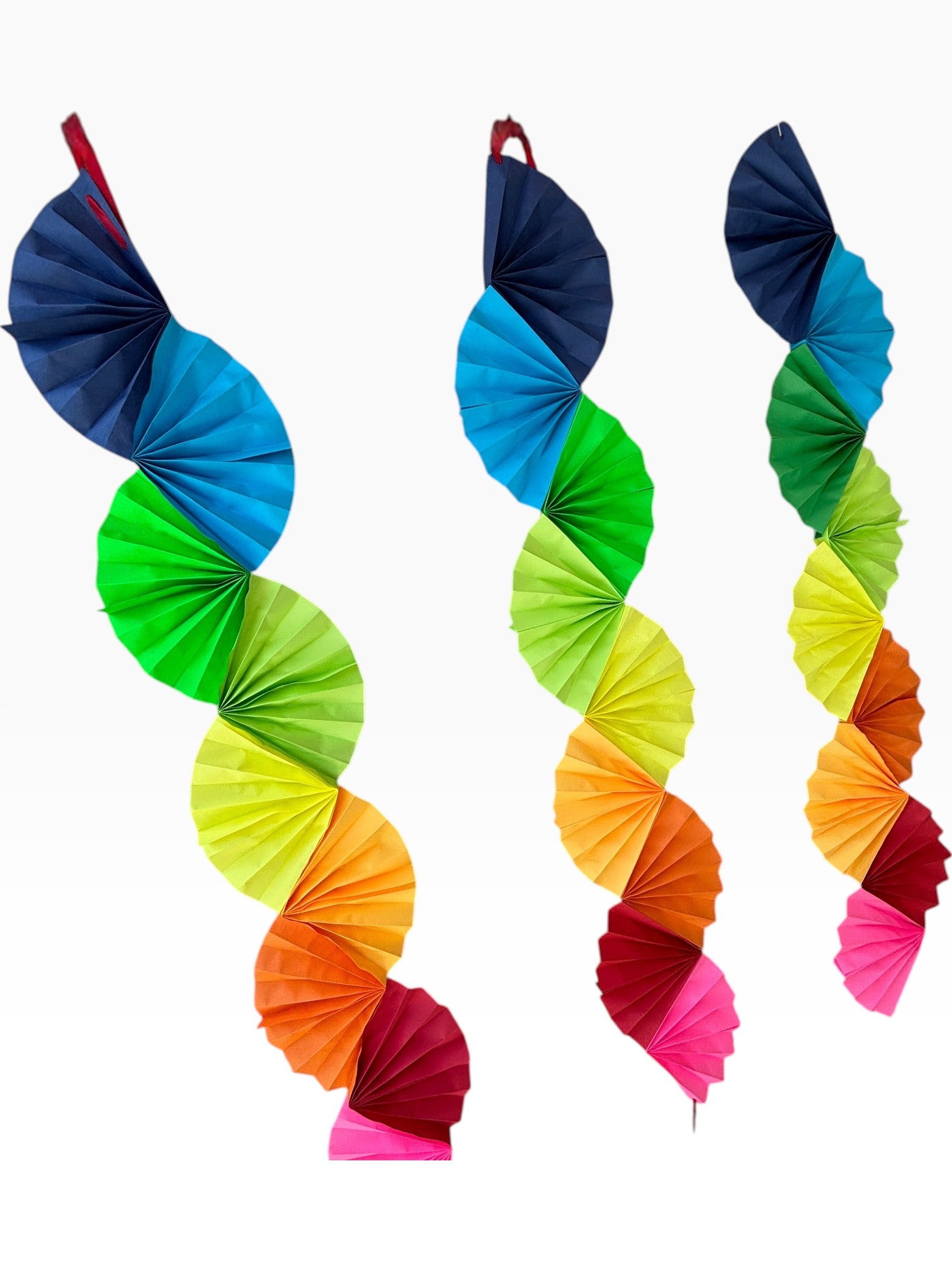 Colorwave Garland — Paper Fan Wall Hanging