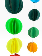 3D Circle Garland — Layered Paper Rainbow Hanging