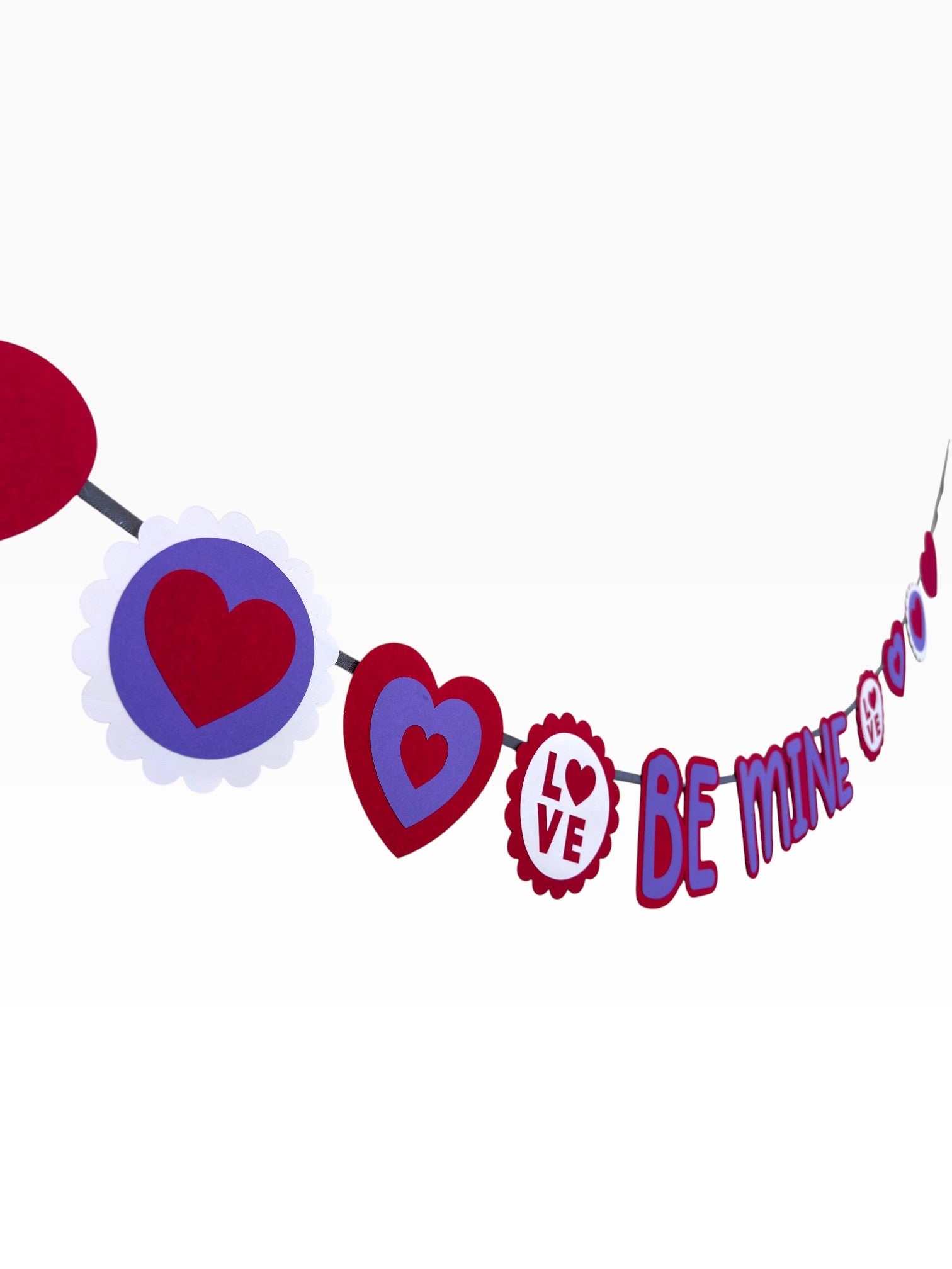 Be Mine Banner — Valentine's Paper Bunting