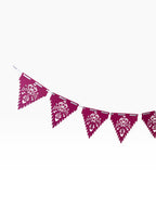 Papel Picado Bunting — Floral Cut-Out Paper Banner