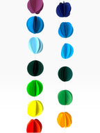 3D Circle Garland — Layered Paper Rainbow Hanging