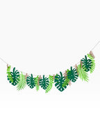 Tropical Leaf Garland — Layered Paper Bunting