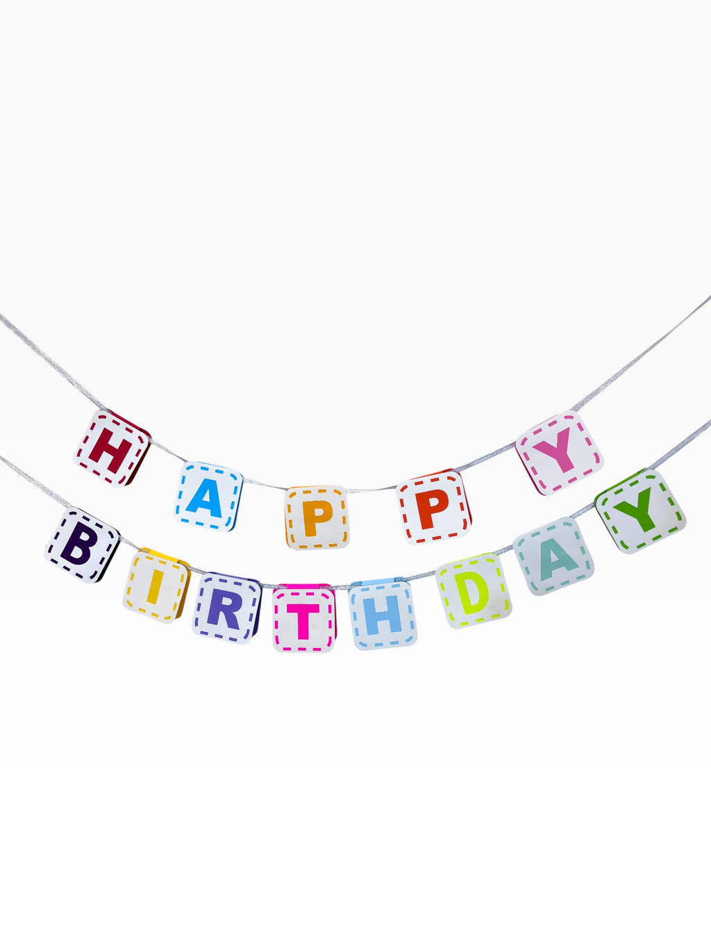 Happy Birthday Banner — Rainbow Paper Bunting