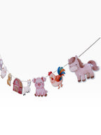 Farm Animal Garland — Watercolour Paper Bunting