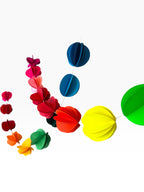 3D Circle Garland — Layered Paper Rainbow Hanging