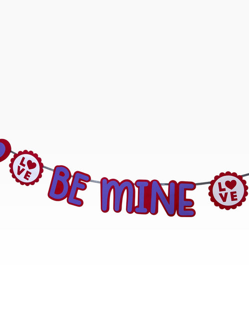 Be Mine Banner — Valentine's Paper Bunting