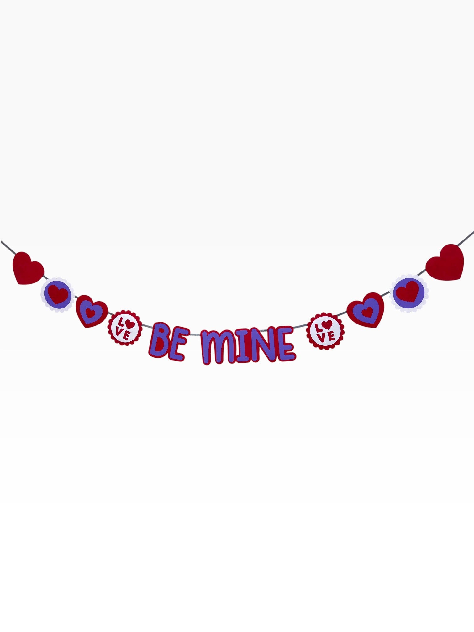 Be Mine Banner — Valentine's Paper Bunting