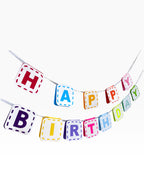 Happy Birthday Banner — Rainbow Paper Bunting