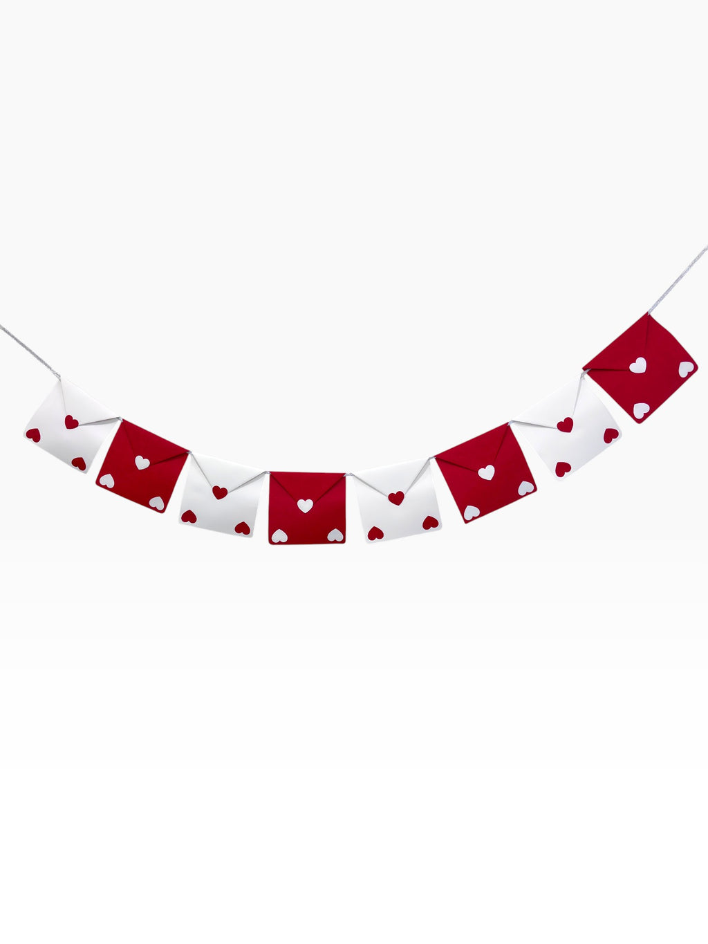 Love Letter Bunting — Envelope Heart Paper Banner