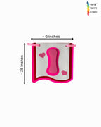 Paper Party Studio handmade pink heart I Love You paper banner for Valentine's Day and anniversary decorations.