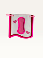Paper Party Studio handmade I Love You paper banner featuring a pink heart-themed letter I on premium cardstock.