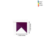 Paper Party Studio handmade purple paper pennant flag from a decorative bunting for party celebrations.