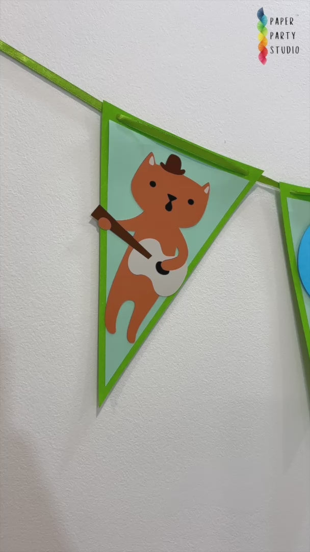 Kitty Name Bunting - Personalised Paper Flags