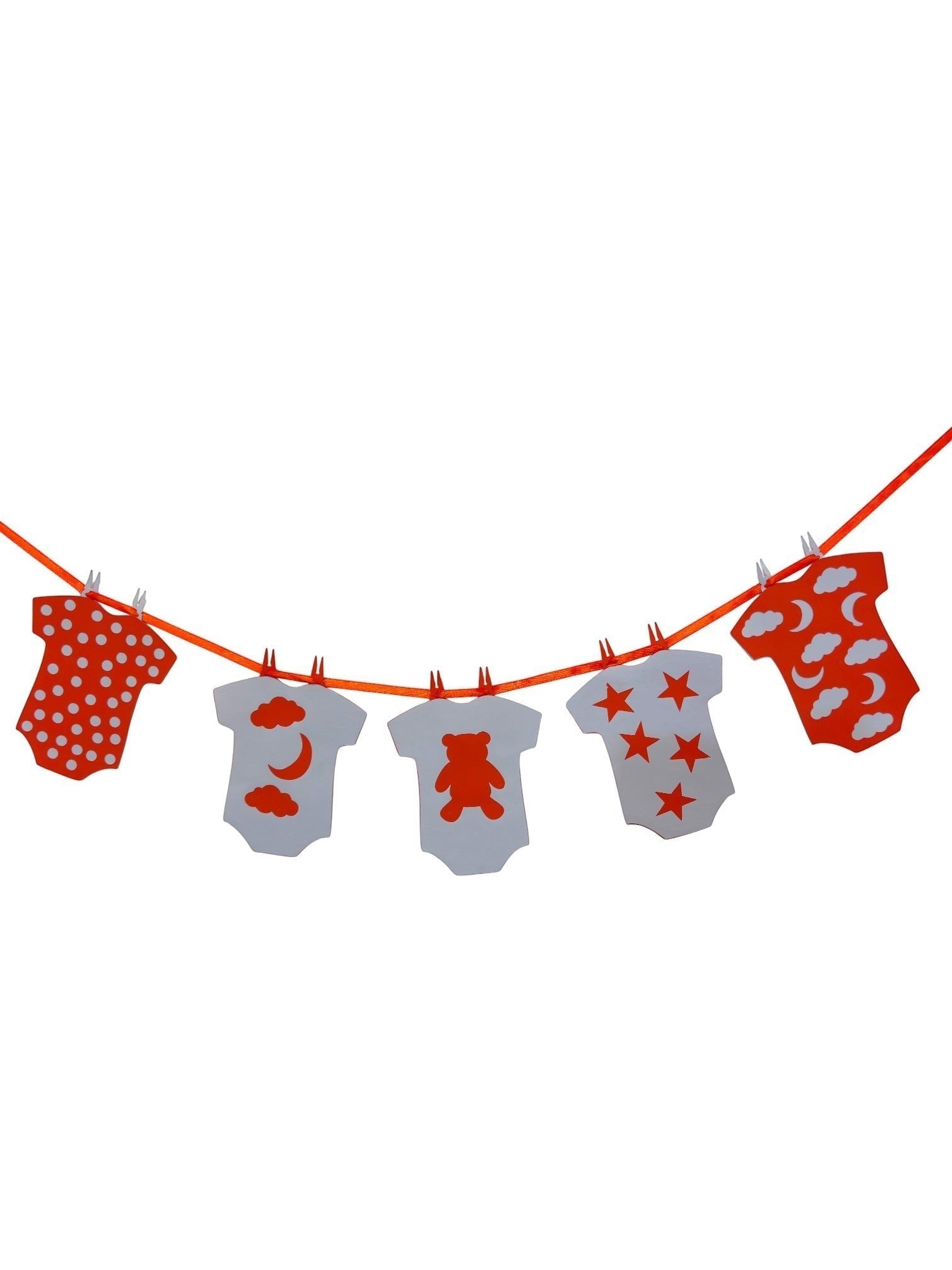 Baby Onesie Bunting — Decorative Paper Flags